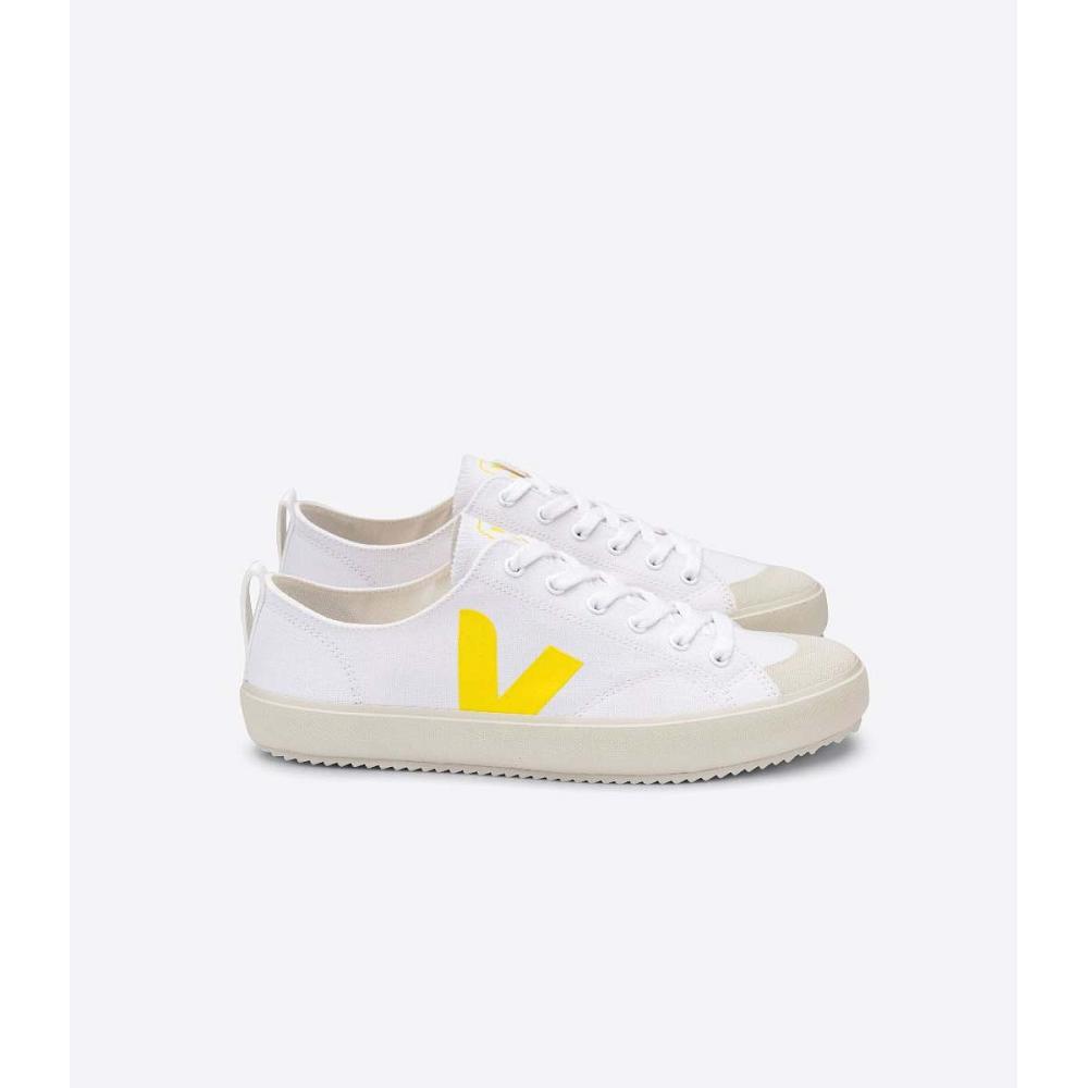 Pantofi Dama Veja NOVA CANVAS White/Yellow | RO 477RVD